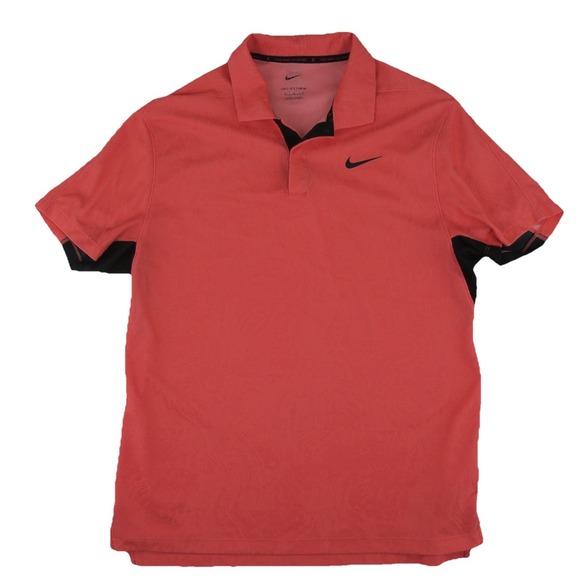Nike Other - Nike Tiger Woods Collection Dri-FitADV Golf Polo Shirt Mens Medium Pink/Coral